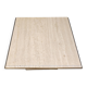 Table basse vintage en travertin et laiton par Fedam, années 1970