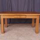 Vintage table in solid white oak