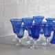 Blue glass from the Biot glassworks Traditional line
