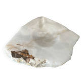 Vintage Sculptural Onyx Catchall / Ashtray – Heavy Natural Stone