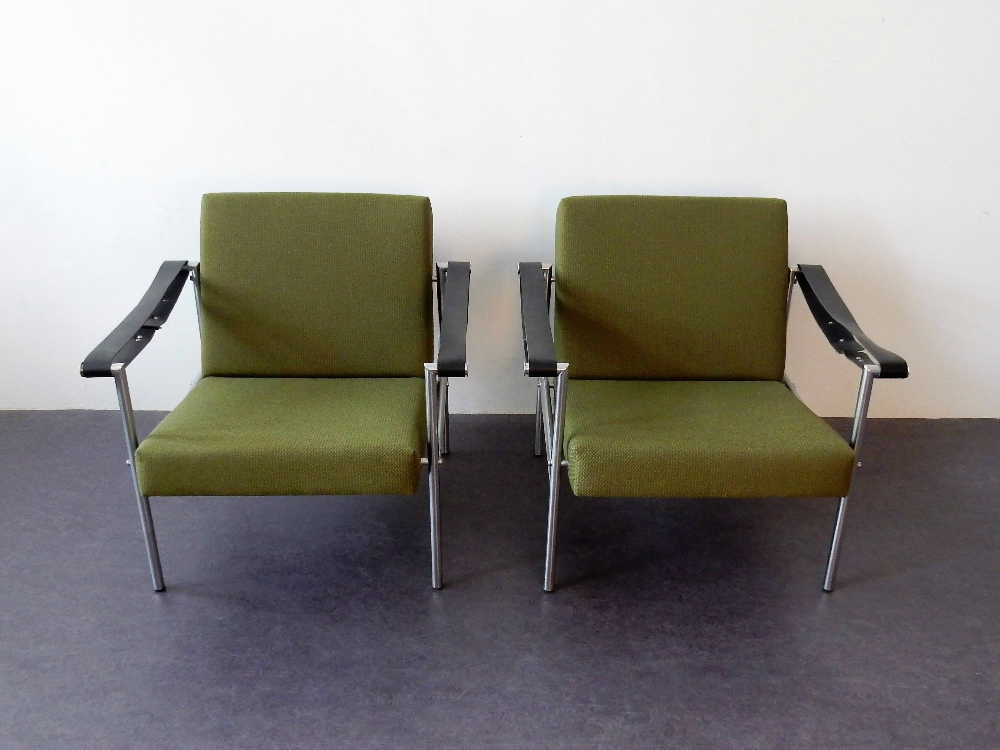 Set of 2 sz38/sz08 easy chairs by Martin Visser for 't Spectrum, 1960's