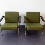 Set of 2 sz38/sz08 easy chairs by Martin Visser for 't Spectrum, 1960's
