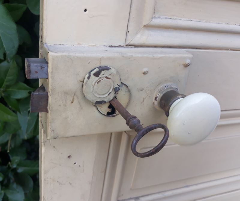 Haussmannian gate 79.8x215cm old