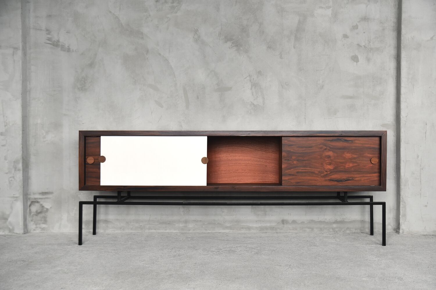 Zoomorphic scandinavian rosewood sideboard, 1960