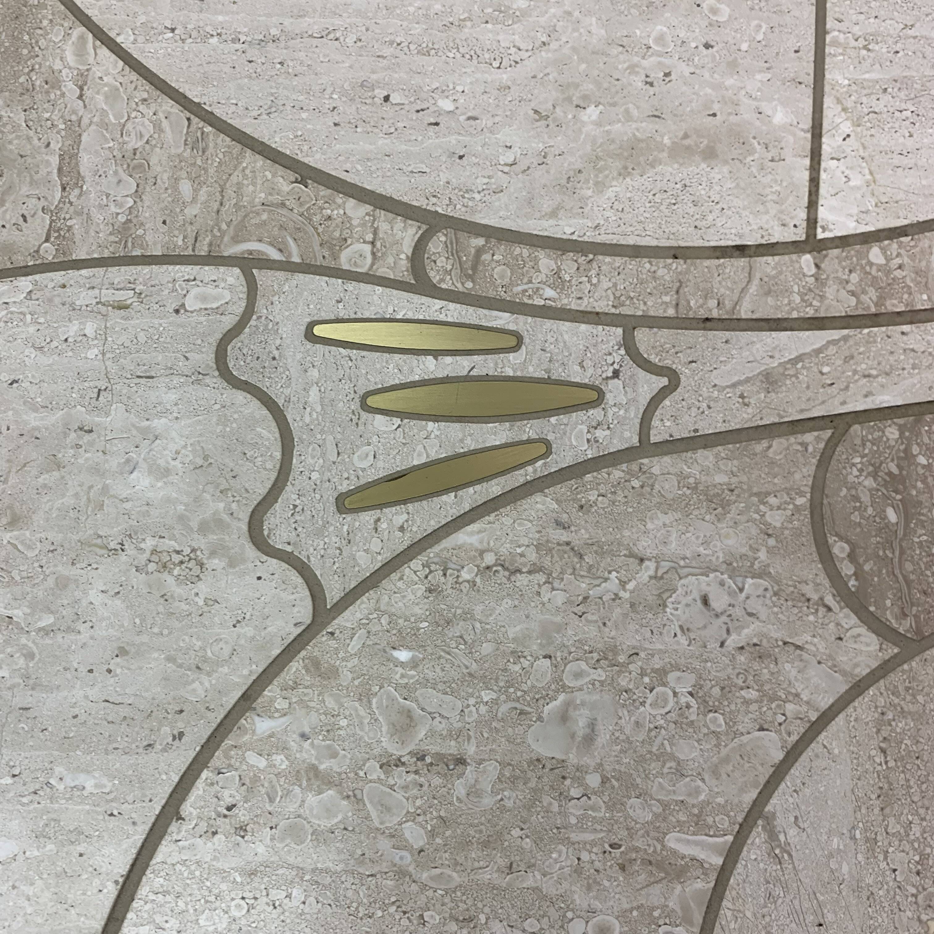 Mid-century design travertine coffee table, 1970’s