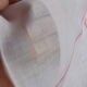 Children's pillowcase sewn and embroidered by hand
