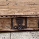 bench - teak chest from Burma with original fittings