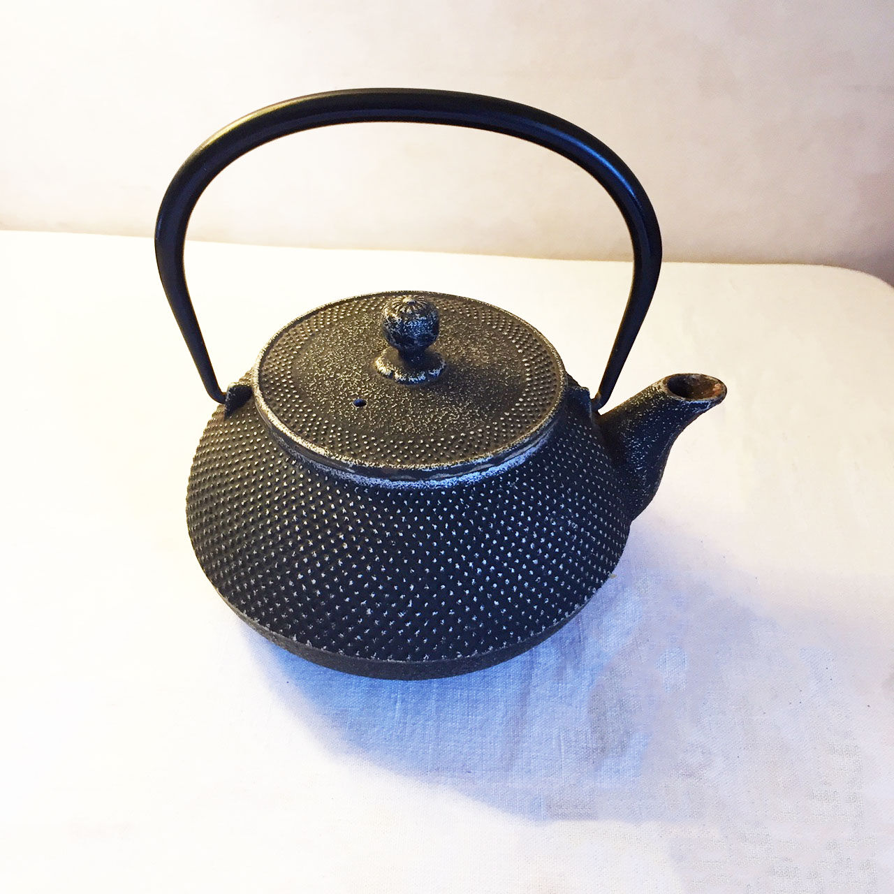 Japanese cast-glass teapot