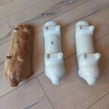 1 lot de 3 plats "tête de cochon" à  saucisson