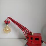 Vintage old metal toy lamp with bulbs