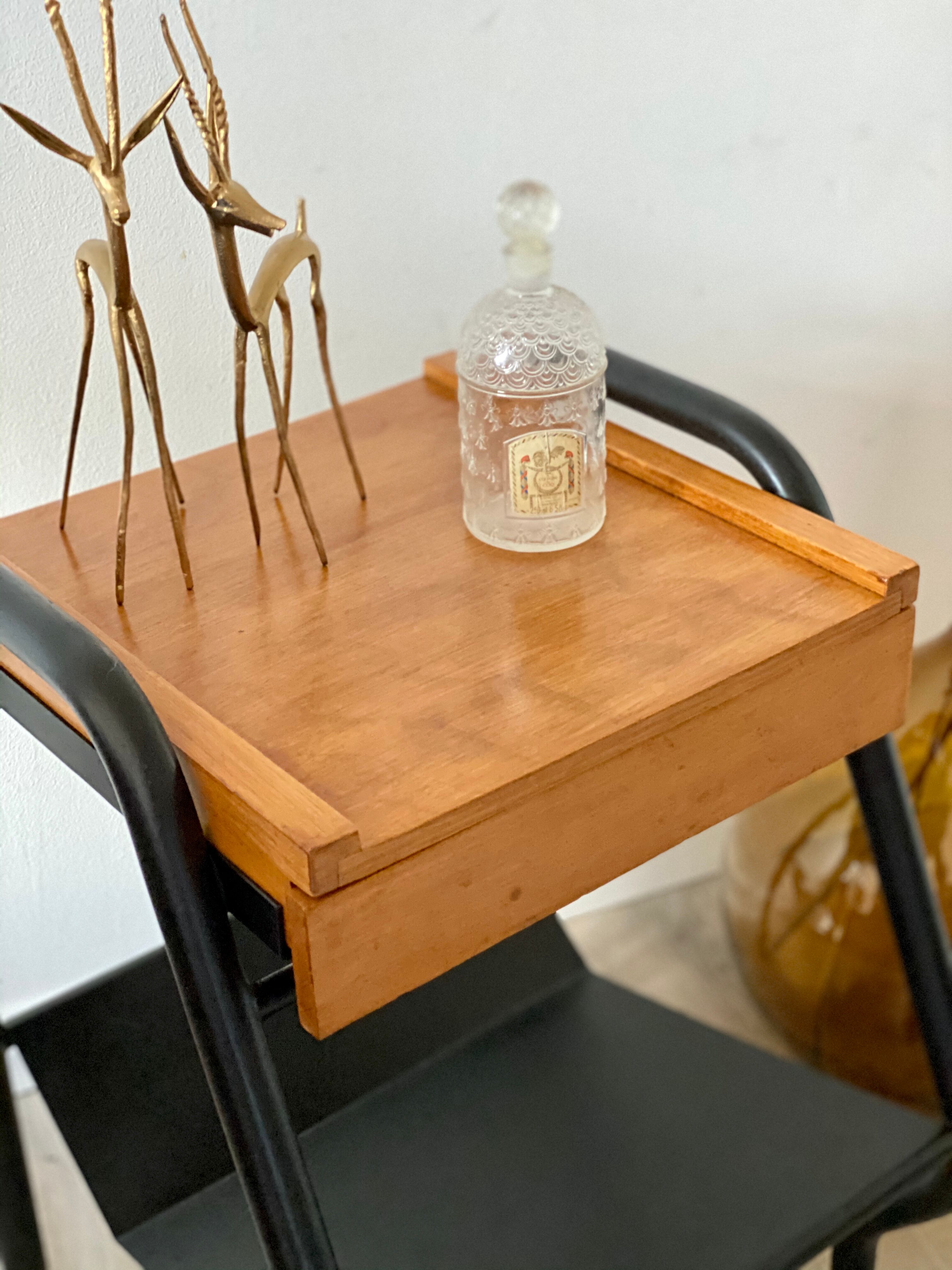 Vintage boarding school bedside