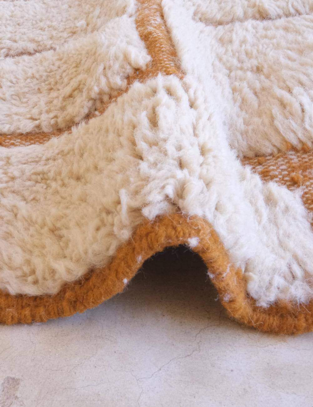 Contemporary Beige Rug - 298 x 253 cm