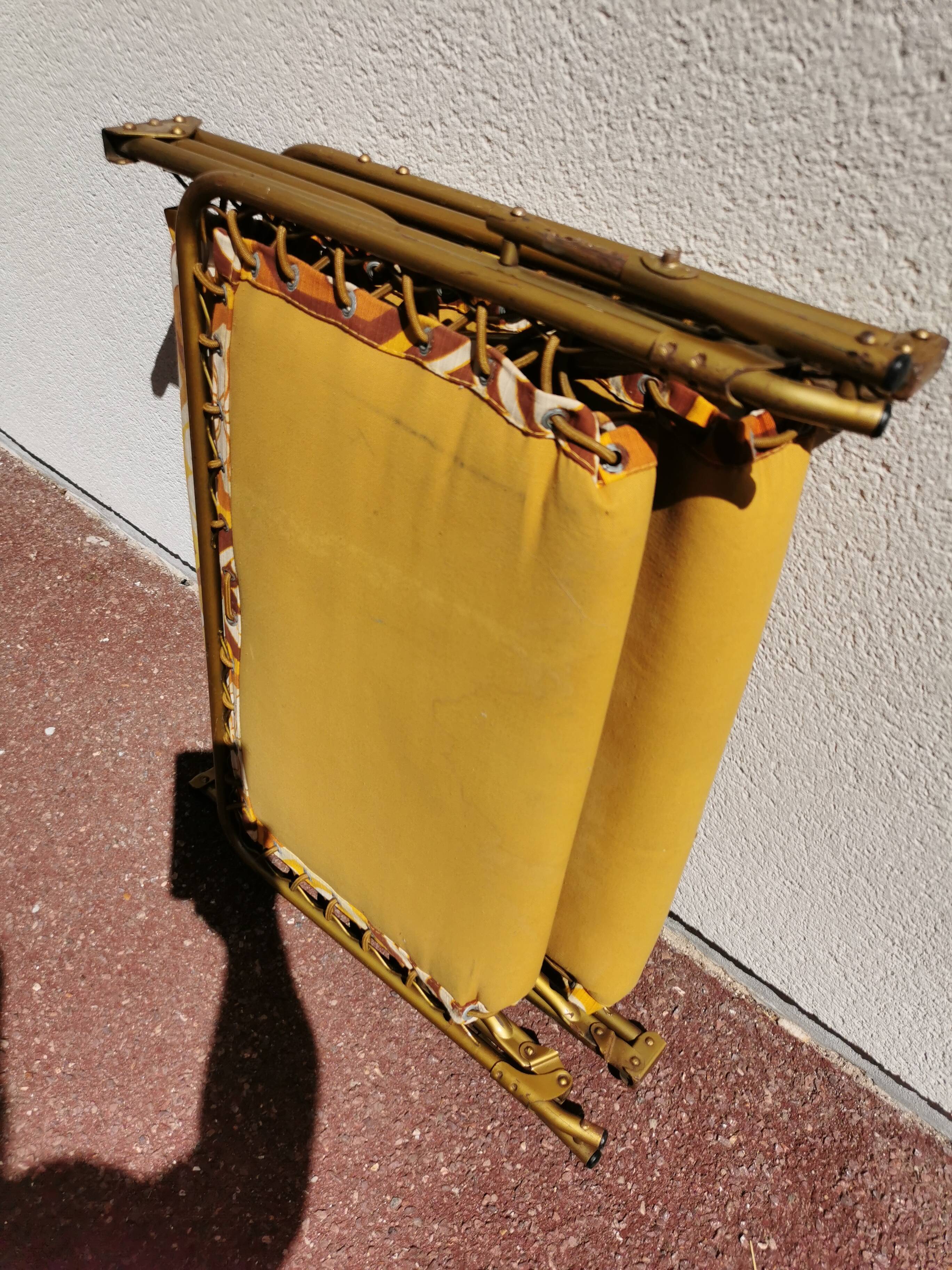 Vintage sunbed sunbed Folding extra bed