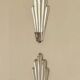 Pair of Swedish Pewter Wall Sconces, 1930s, by C.G. Hallberg, Stockholm