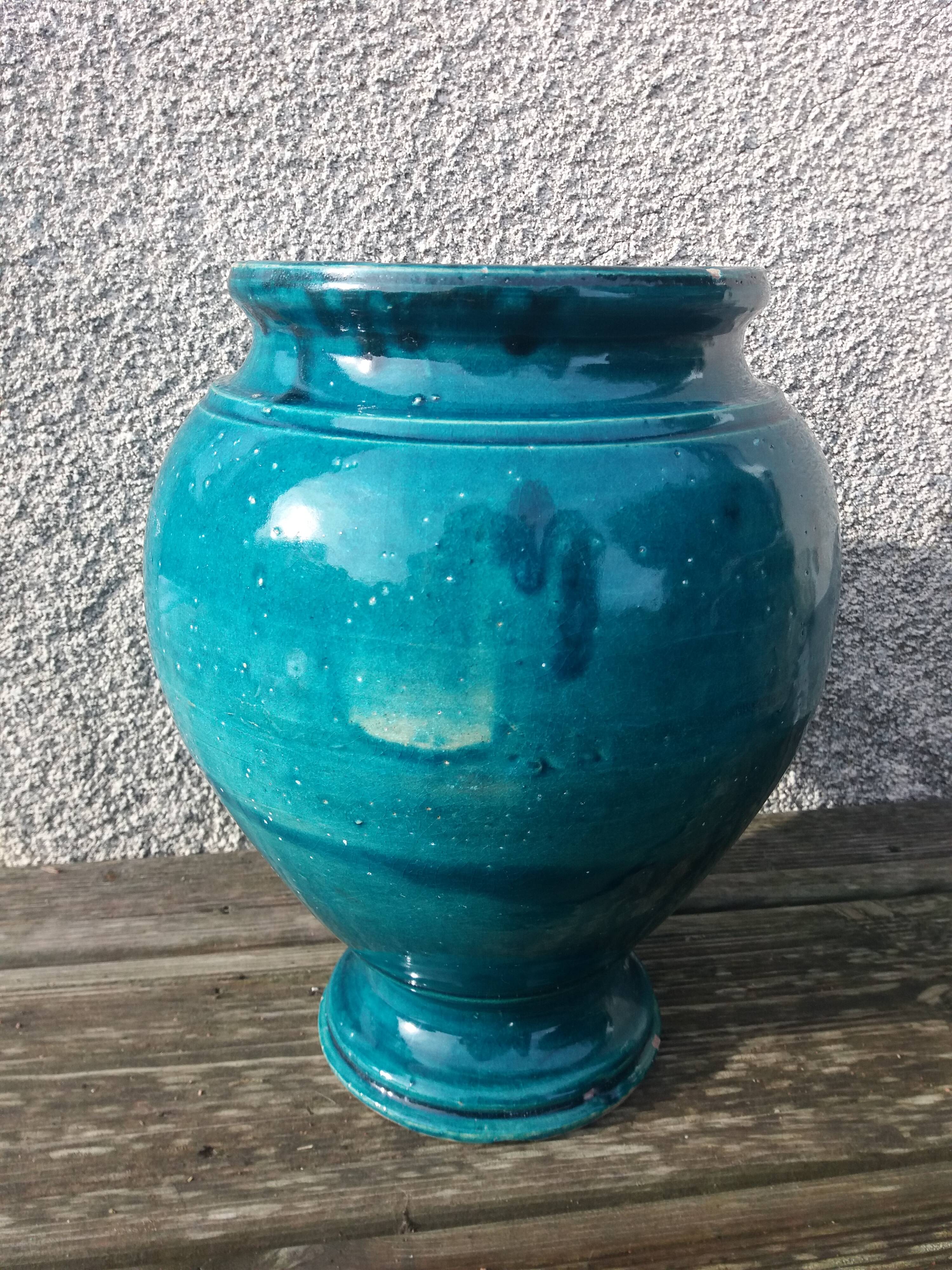 Handcrafted vase Morocco 1950s