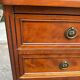 Louis XVI solid cherry wood chest of drawers with 5 drawers, 1980.