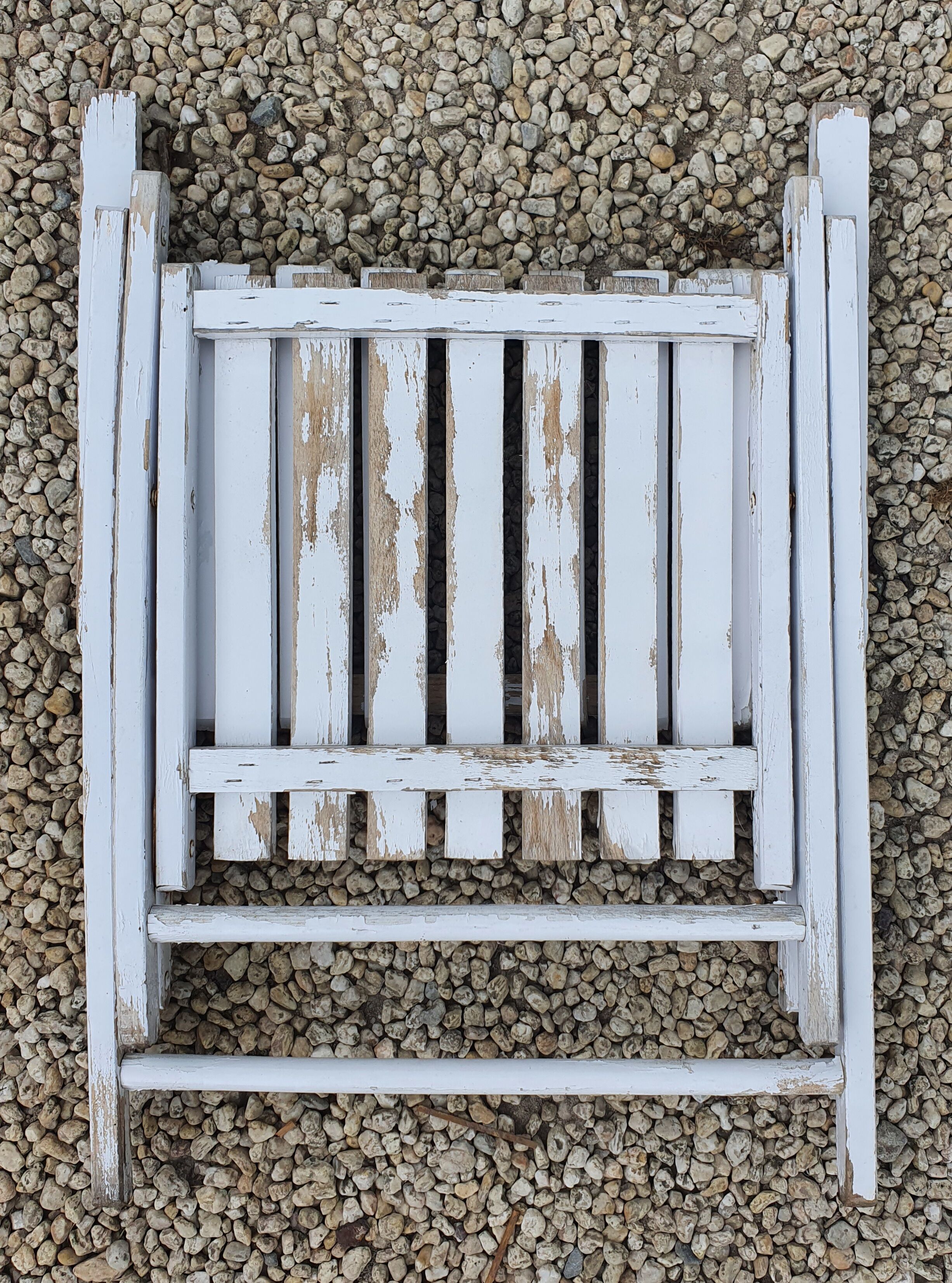 Fauteuil pliant de jardin à lattes de bois