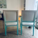 2 fauteuils faits et peints à la main de Gilles Nouailhac