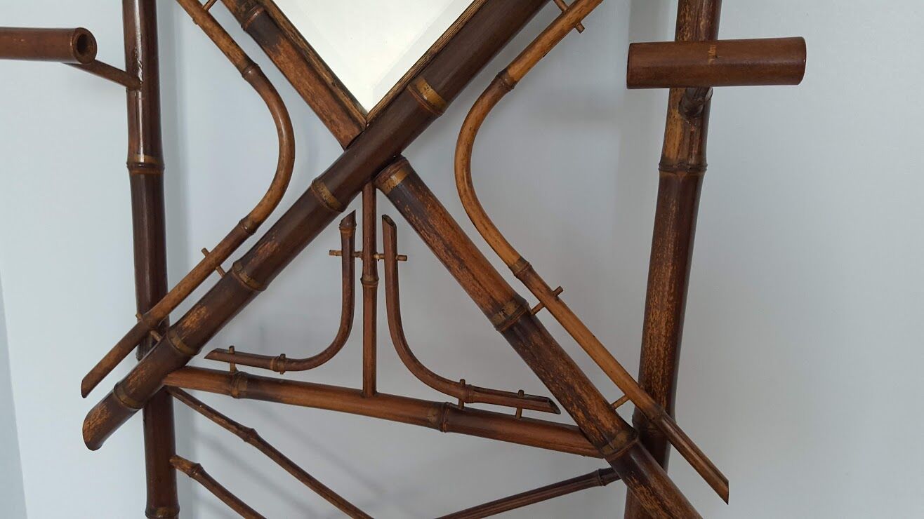 Bamboo coat rack