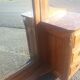 Art Deco dressing table in walnut and red Languedoc marble