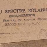 Marine painting on canvas fishing boats at the port