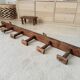 Old wall-mounted coat rack from a stable, folk art.