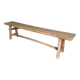 Solid wood farmhouse bench
