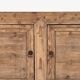 Antique three-door pine wood sideboard (circa 1920)