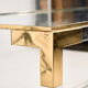 Console en laiton et plexiglas par Fabian