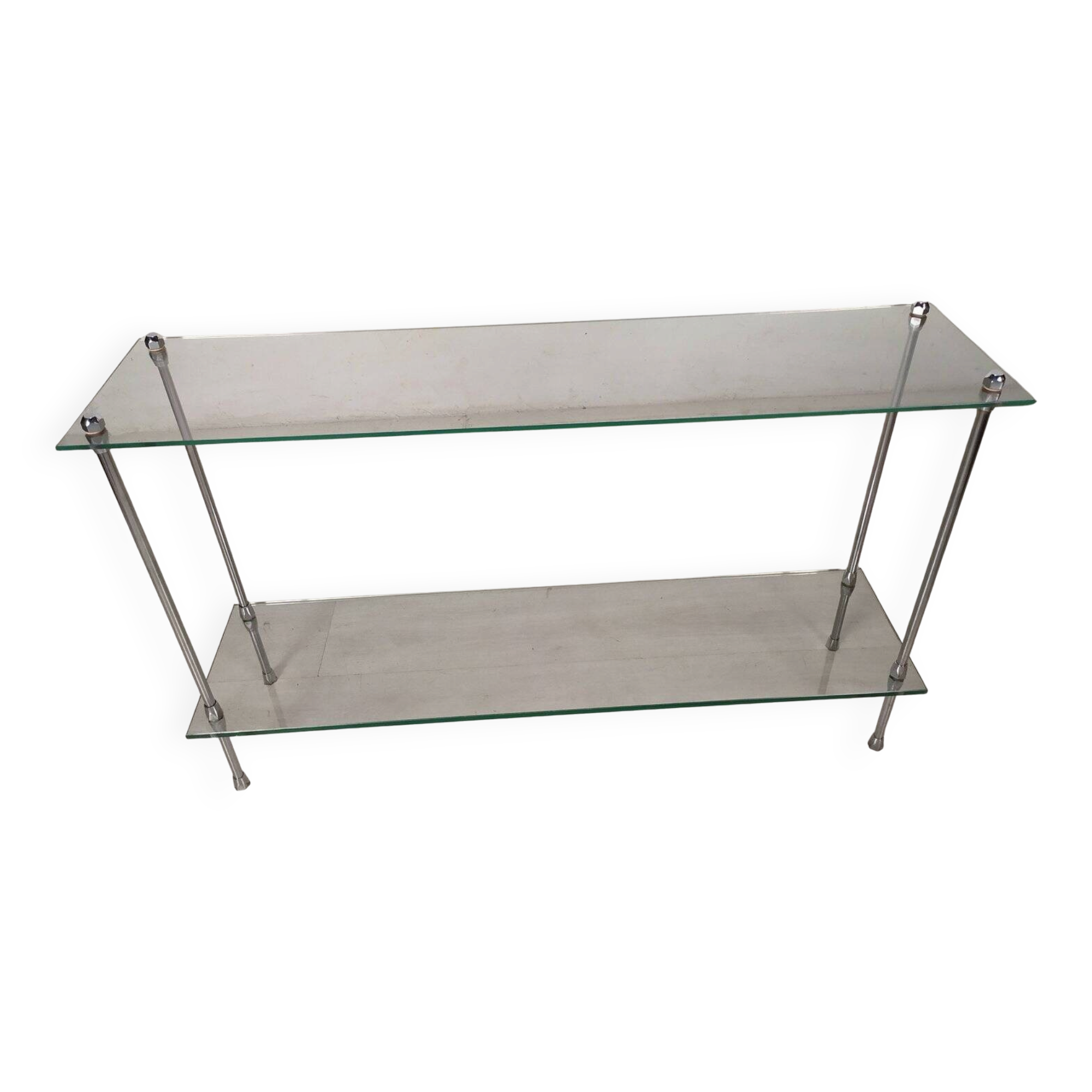 Chrome vintage console, 1970s