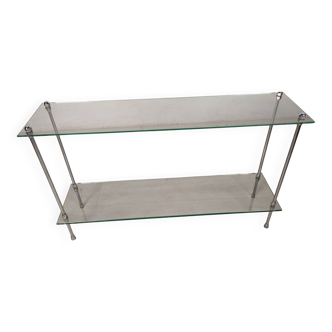 Chrome vintage console, 1970s