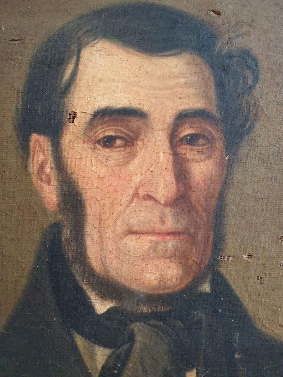 Portrait oil on canvas XIXth century