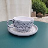 Ceramic coffee/tea service / 1 person - signed Jean Austruy