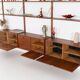 Teak modular shelving unit, Danish design, 1960s, designed by Rud Thygesen