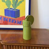 Space age green ceramic vase, Pietro Arosio, Parravicini Italy ca. 1960