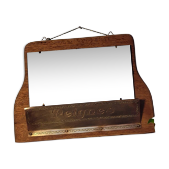 Miroir peigne vintage