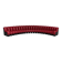 DS 600 model sofa or snake in dark red leather.