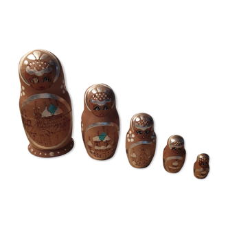 Poupées russe en bois massif matriochka