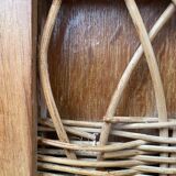 Rattan chest of drawers 3 drawers 1960
