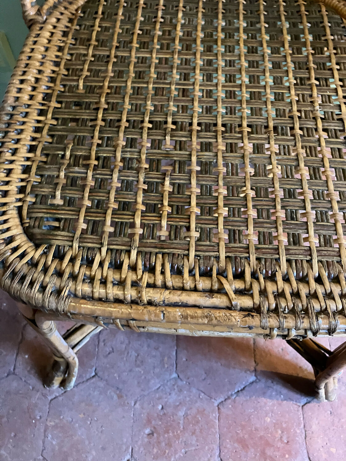 Vintage rattan chair house drucker