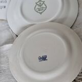 6 Vintage Mismatched Blue and White Porcelain Dessert Plates Set B0