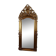 Large antique baroque mirror with angel decorations.