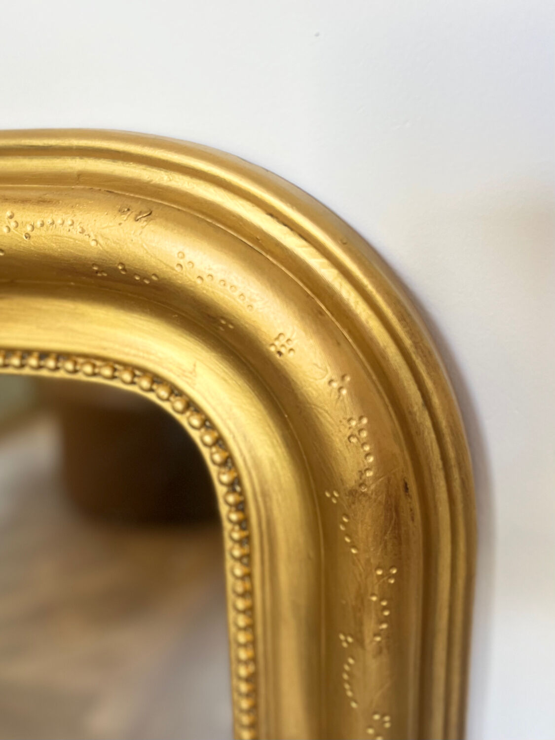 Old mirror Louis-Philippe, beaded 103x75 cm