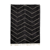 Modern Moroccan carpet black