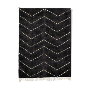Modern Moroccan carpet black