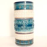 Ceramic roller vase, Italy 1970