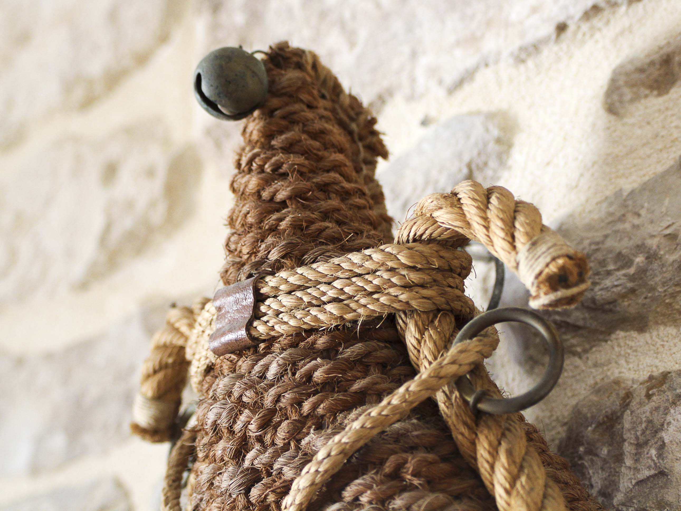 Mirror necklace rope 50s 46x25cm