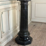 Column in green serpentine marble, circa 1880