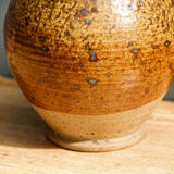 Vase en grés pyrité, signé