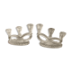 Candlesticks 3 branches crystal